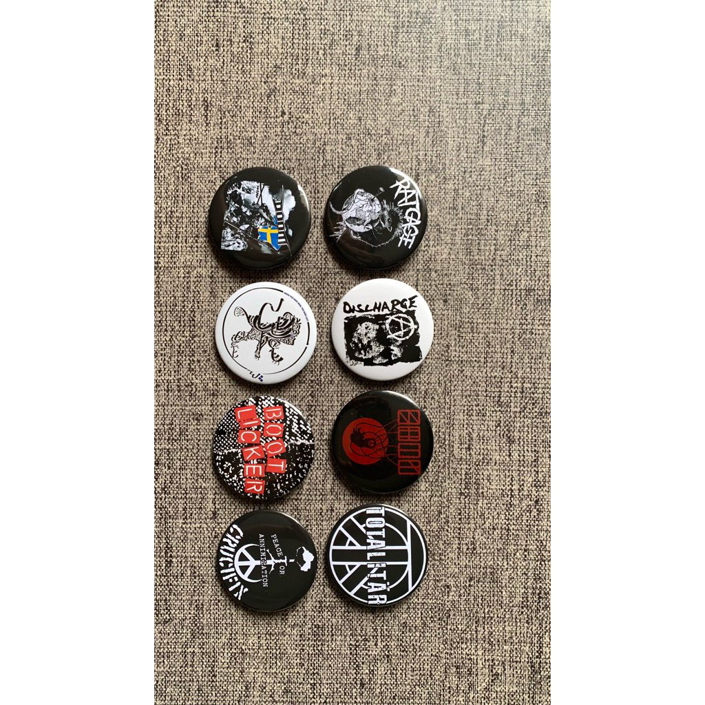 Button pin 2.2-inch bahan kaleng