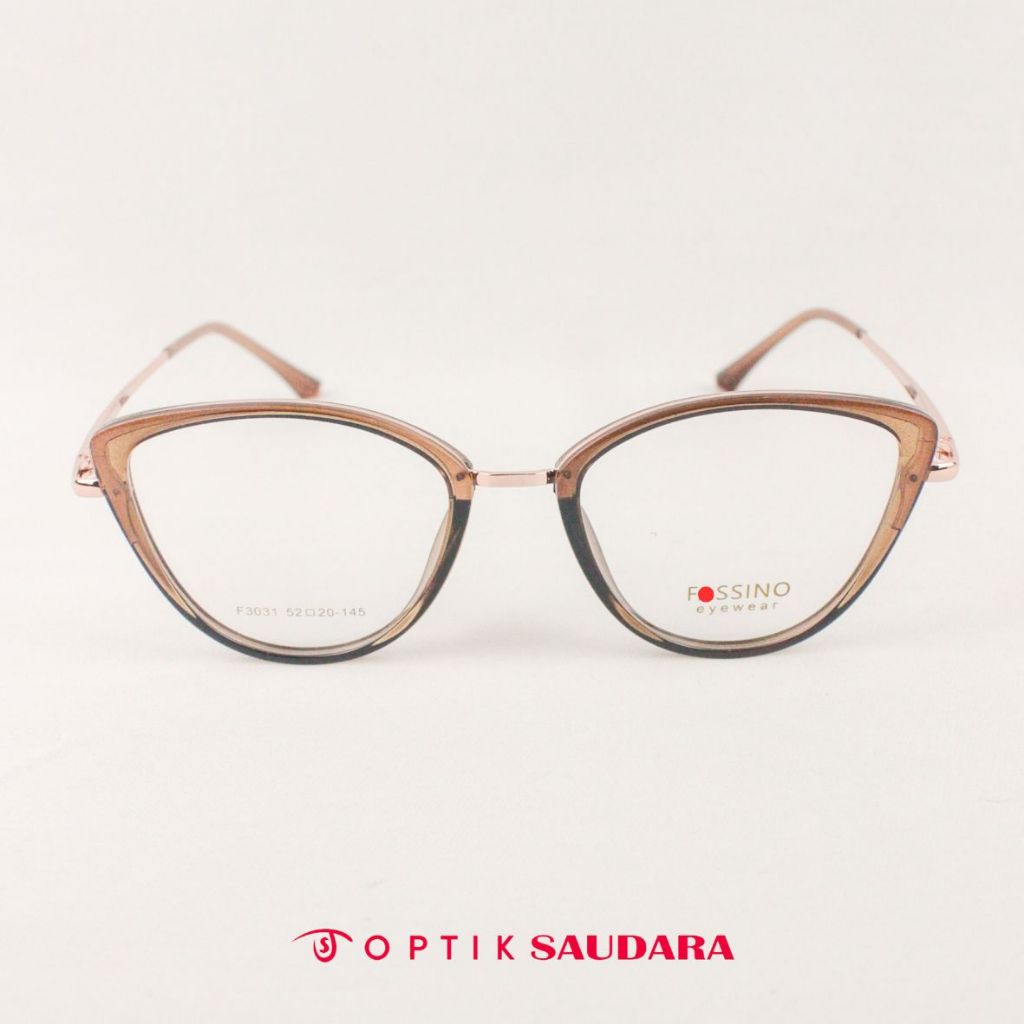 Optik Saudara - Frame Fassino - Kacamata Wanita Model Cat Eye Super Stylish F FAS3031 C5 52