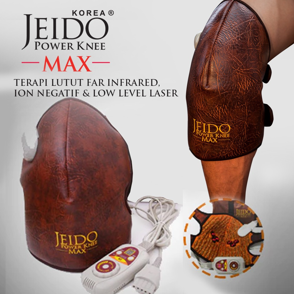 Jeido Power Knee MAX Alat Terapi Kesehatan Pelindung Sakit Cedera Lutut Revolusioner dengan Far Infr