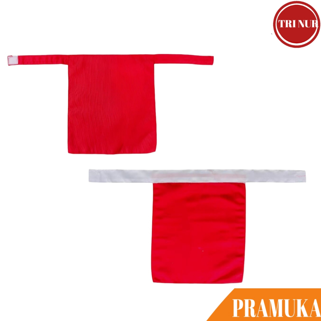 Syal Scraf Paskibra Kotak Perekat / Syal Paskibra Merah / Scarf Paskibra Merah Putih / Syal Slayer P