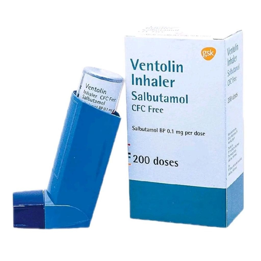 VENTOLIN INHALER ASMA SEMPROT 200 DOSES