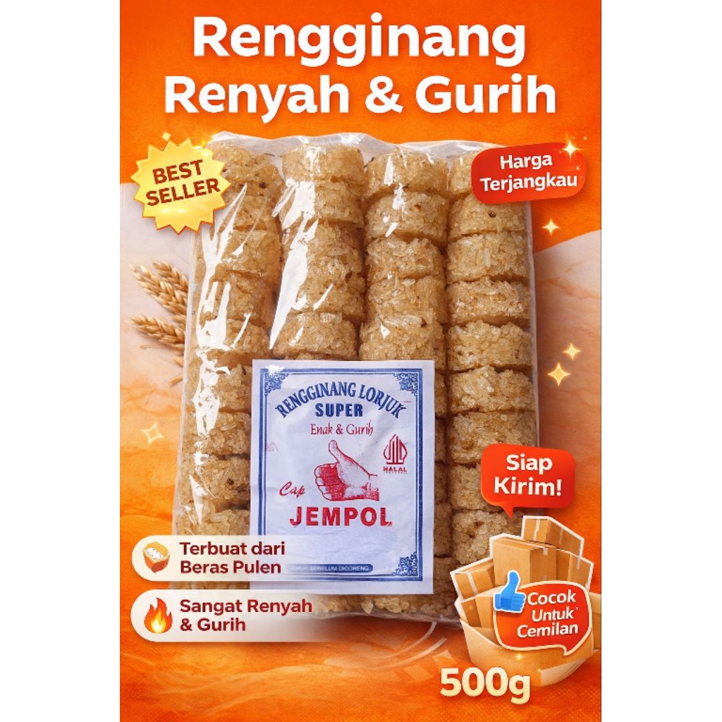 Rengginang lorjuk cap jempol khas Madura