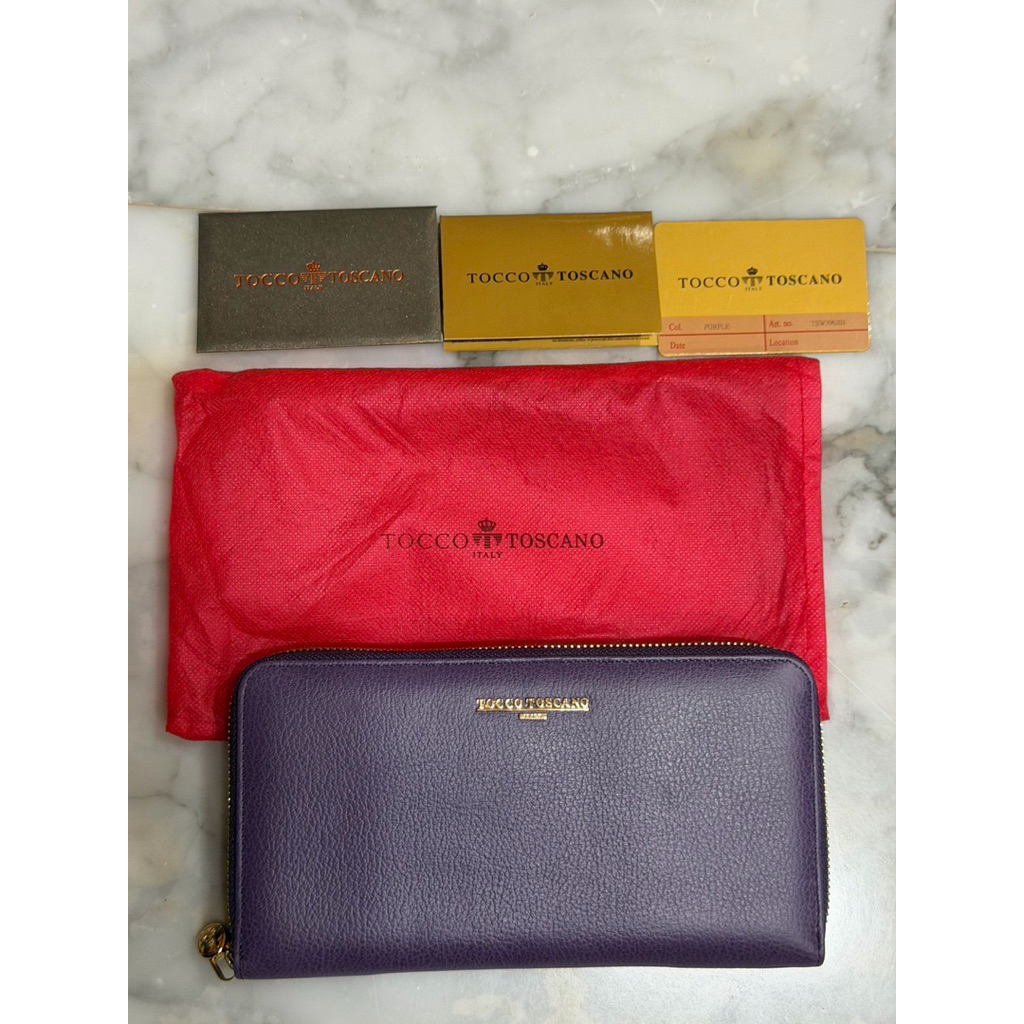 TOCCO TOSCANO ITALY Purple Long Wallet (NEW)
