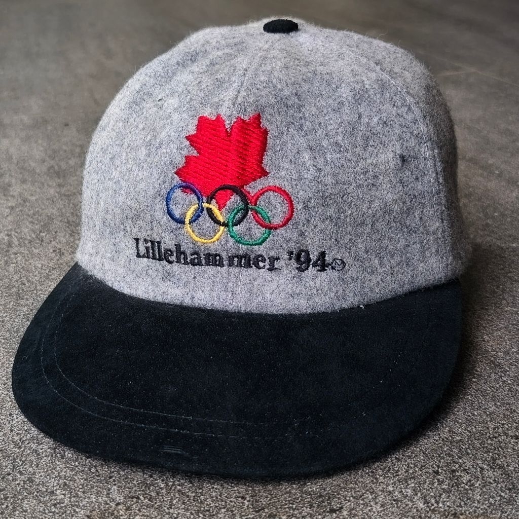 Topi Vintage 1994 Olympics Lillehammer Team Canada Wool Hat Used Good Condition