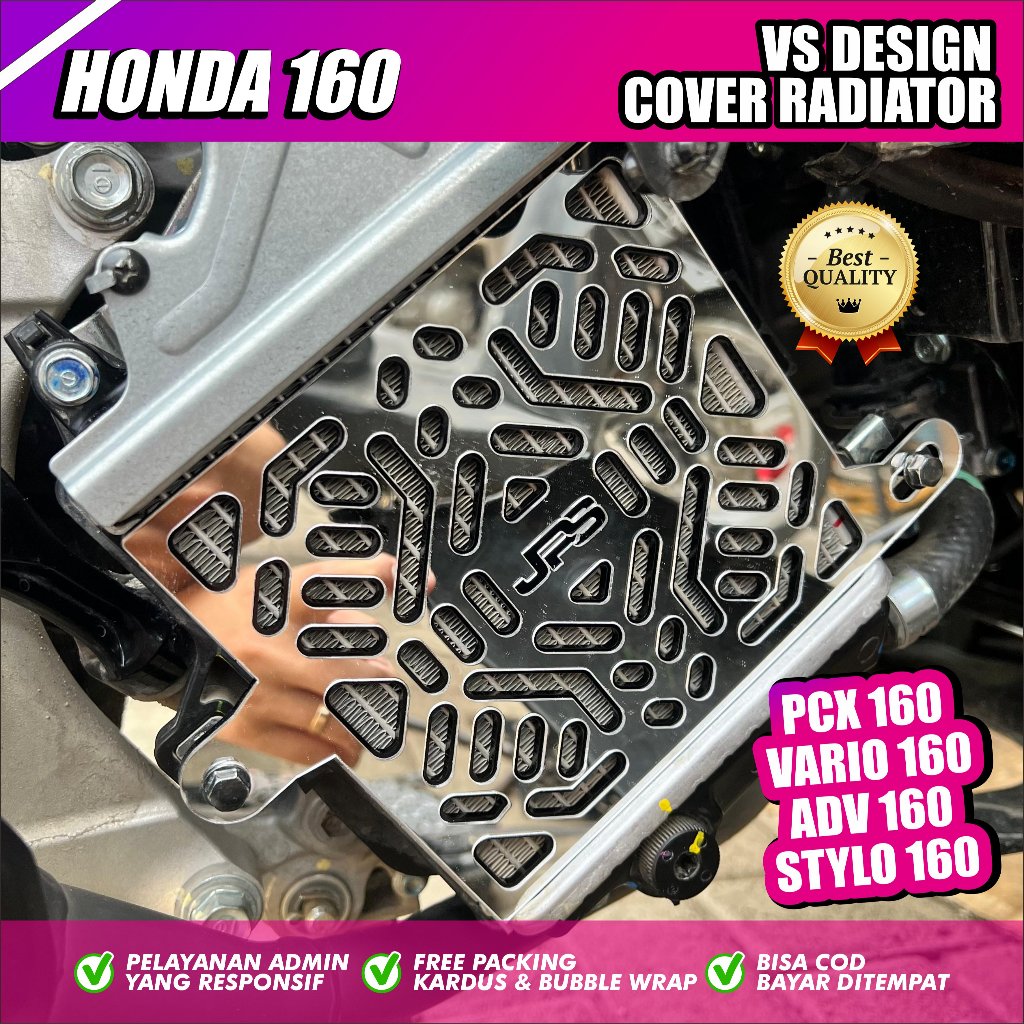 VS Cover Radiator Honda VARIO PCX ADV STYLO Tutup Radiator Honda 125/150/160 Aksesoris