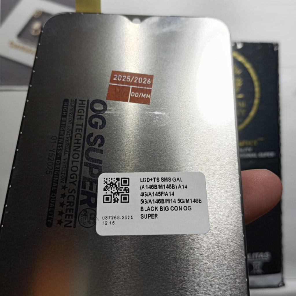 LCD Full TS OG super Samsung galaxi (A.146B/M146B) A14 4G/A145F/A14 5G/A146B/M14 5G/M146B BLACK BIG 