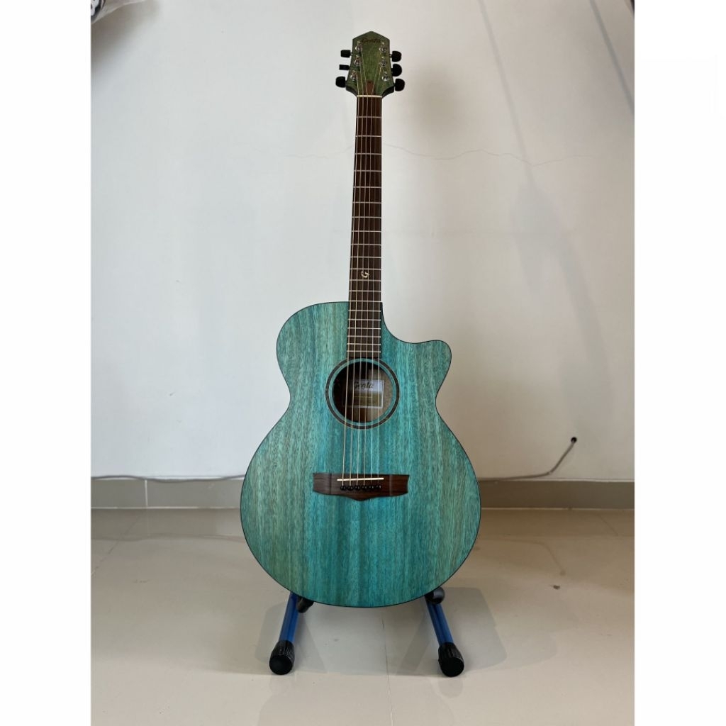 Genta CO 740 CE Gitar Akustik Elektrik Original – Solid Mango Ebony Premium
