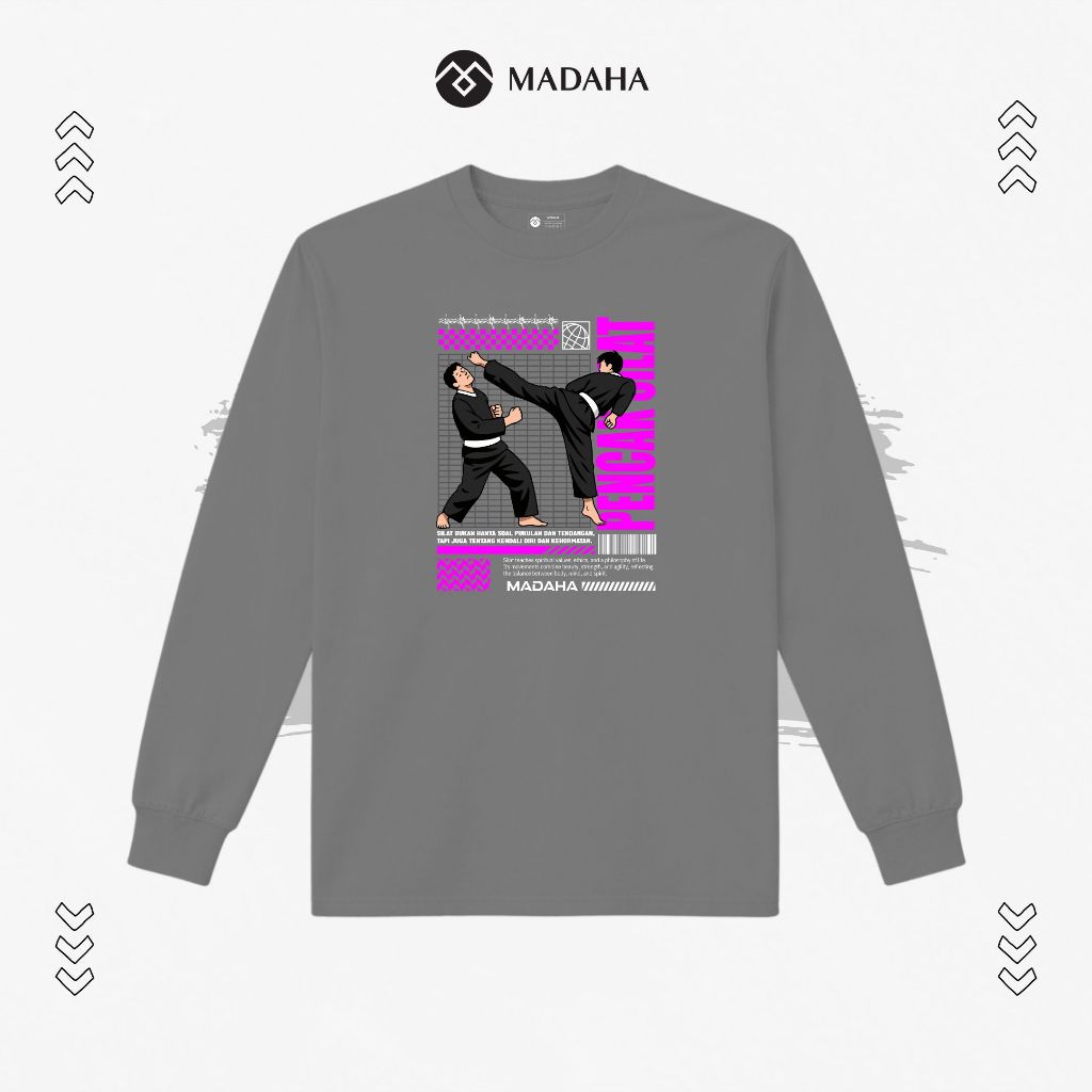 Madaha Kaos Baju Lengan Panjang Pencak Silat Nusantara