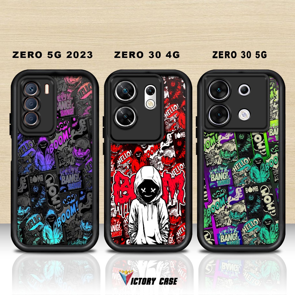 Softcase Glass kaca untuk INFINIX ZERO 5G 2023 ZERO 30 4G ZERO 30 5G BOOM Casing Handphone Case Proc