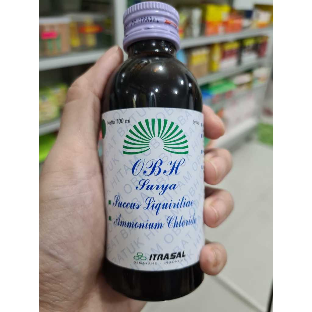 OBAT BATUK HITAM OBH ITRASAL 100ML / OBAT BATUK HITAM OBH SURYA ITRASAL / OBAT BATUK ORIGINAL BPOM