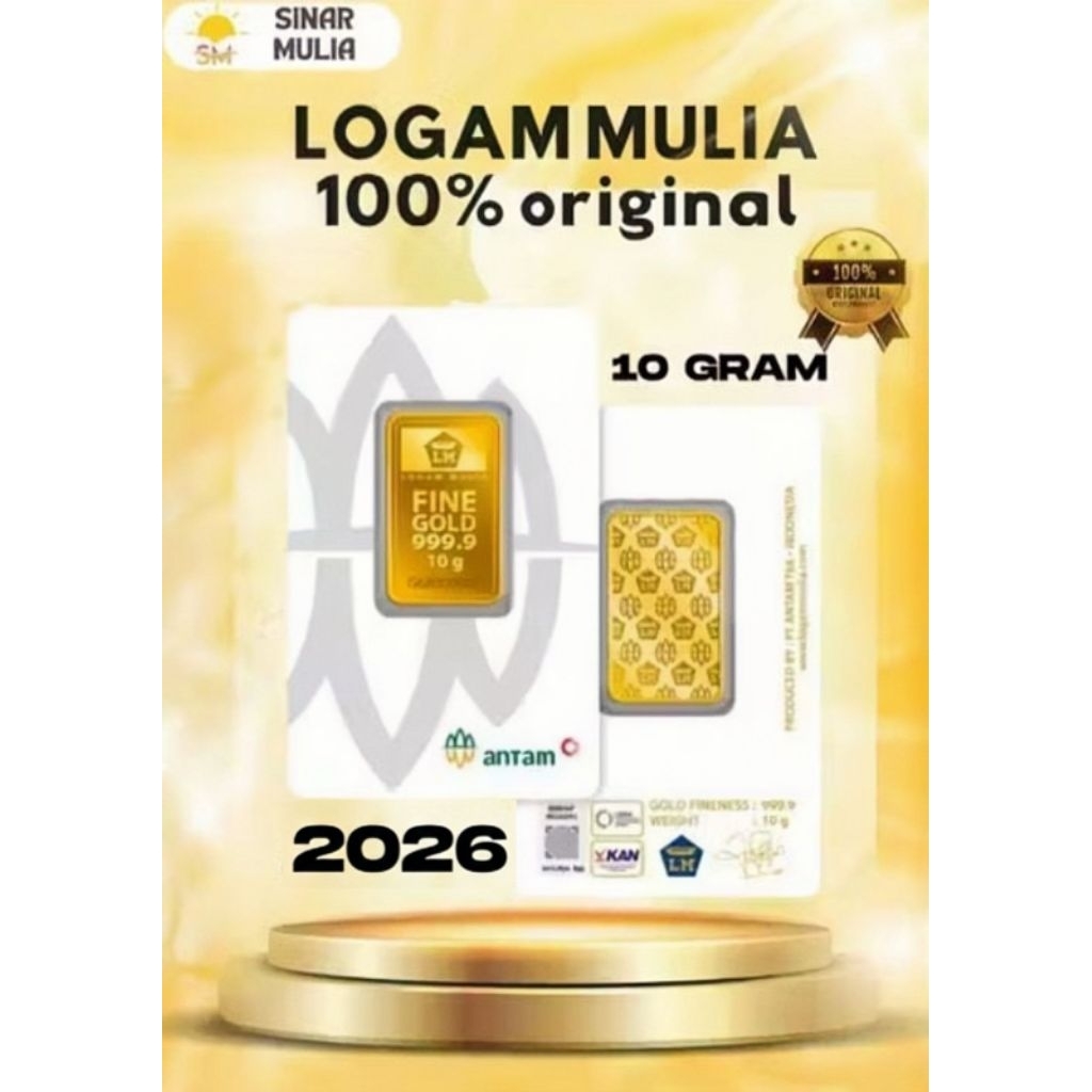LM EMAS ANTAM 10 GRAM, LOGAM MULIA TERBARU
