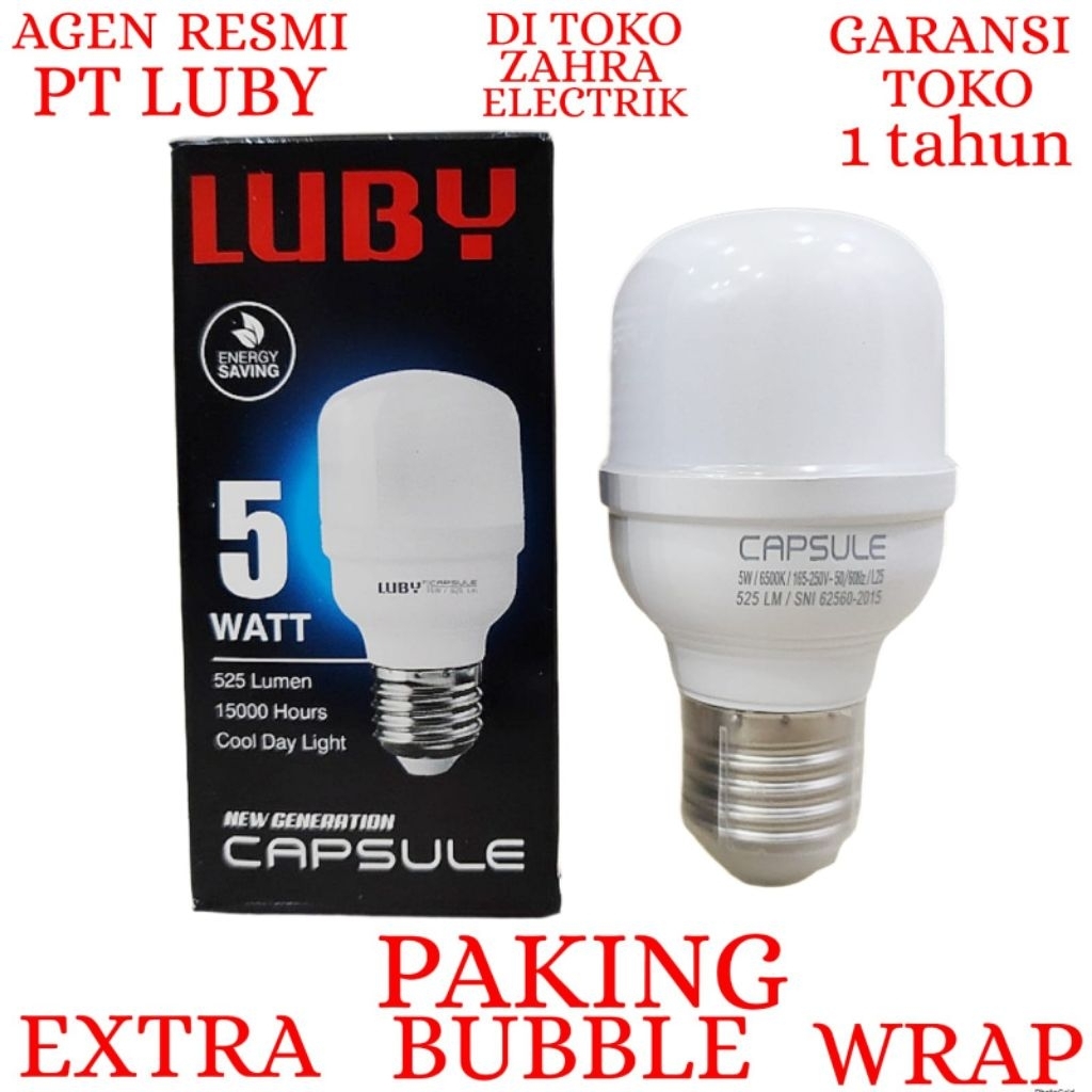 BOHLAM LED LUBY / LAMPU LED LUBY CAPSULE 5W