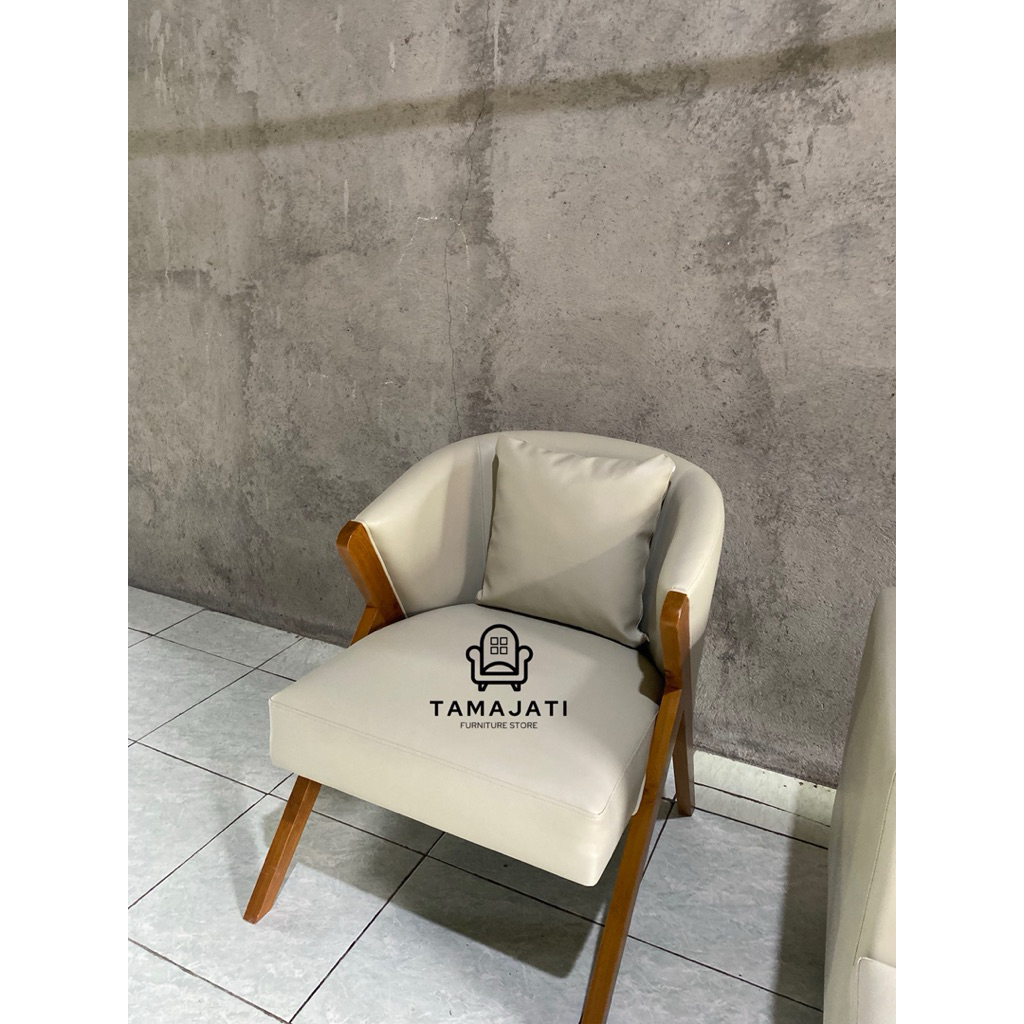 Kursi sofa single minimalis kursi jati kursi santai kursi tamu