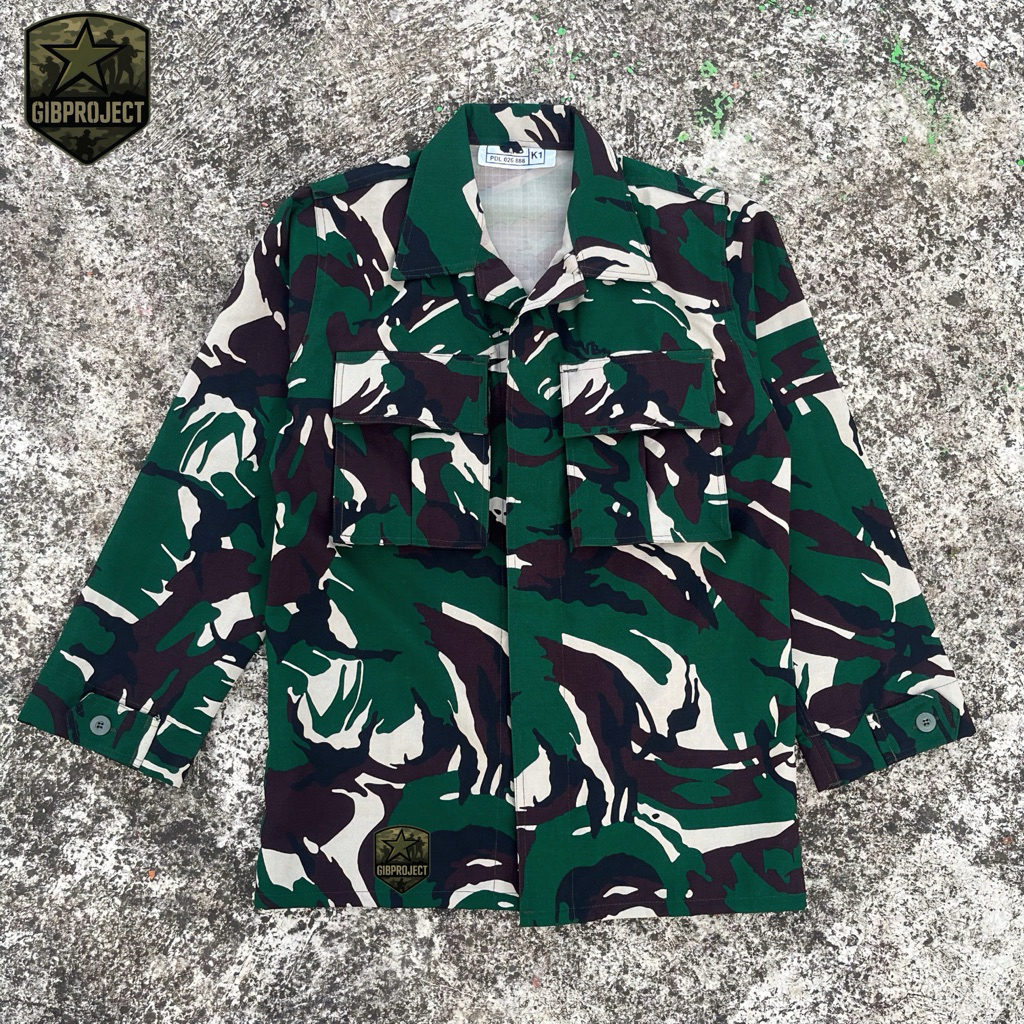 SETELAN SERAGAM BAJU PDL TNI MICROPOLY WOL VOL 5 SUDAH DIPERKERAS | SERAGAM PDL TNI MICROPOLY WOL