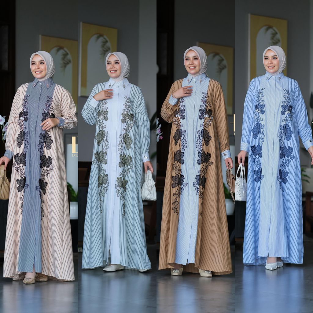 Aya dress gamis terbaru premium ORI By d'lovera