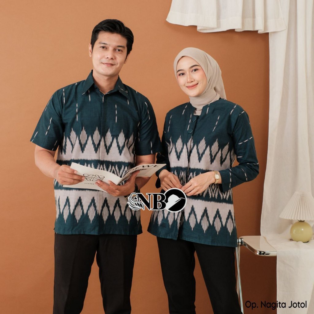 Batik Couple Modern Atasan Batik Kerja Motif Songket Nagita Batik Wanita Modern Formal Style