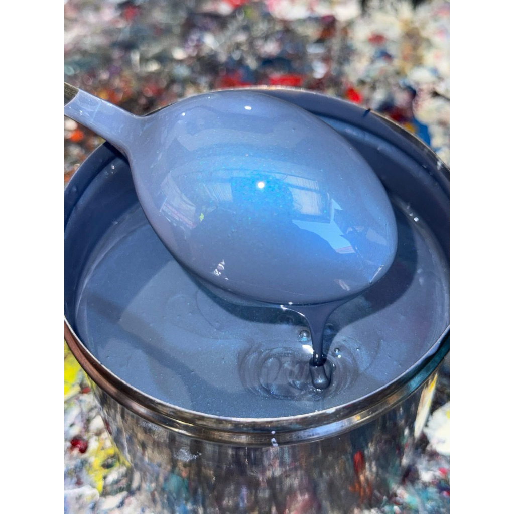 cat motor grey lembayung biru pu original berkualitas tinggi