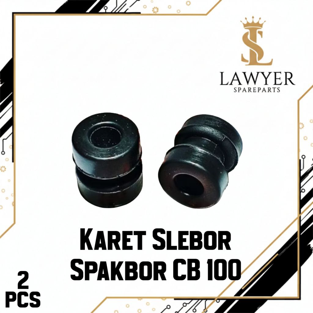 Karet Gromet Ganjel Dudukan Rangka Frame Ke Slebor Spakbor Belakang CB 100 125 CG 125 GL 100 S90