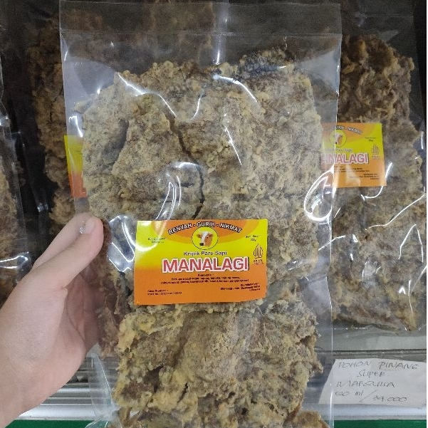 KRIPIK PARU GORENG / PARU SAPI GORENG RENYAH, GURIH, ENAK / PARU GORENG ASLI 200GR