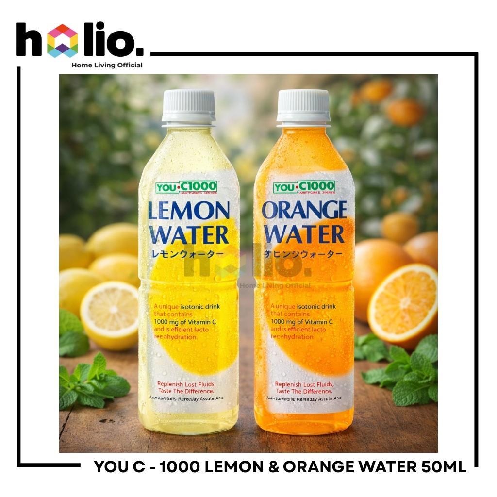 Holio YOU C 1000 500ml Lemon / Orange 1 Karton (24 Botol) – Minuman Vitamin C Siap Minum