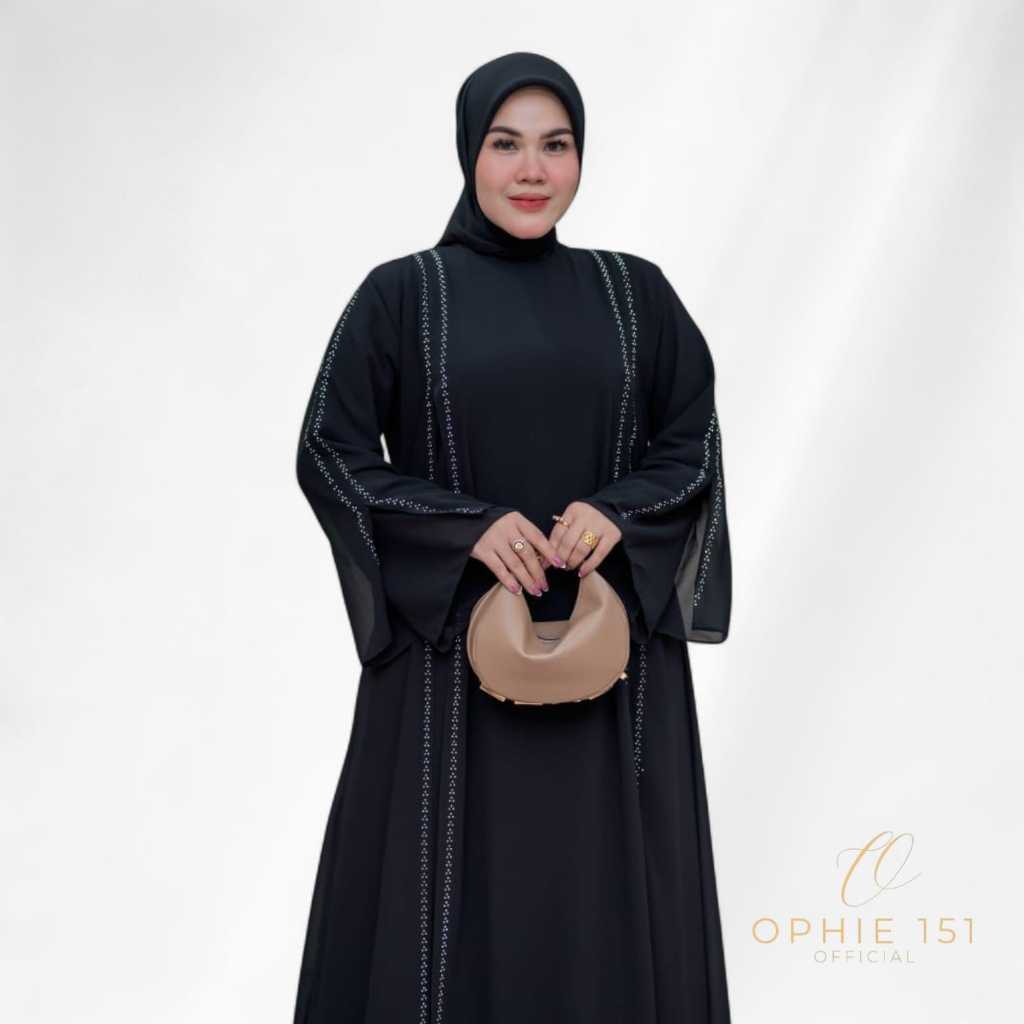 Ophie151  Gamis Dubai Premium Khadijah – Mewah, Anggun & Syar’i