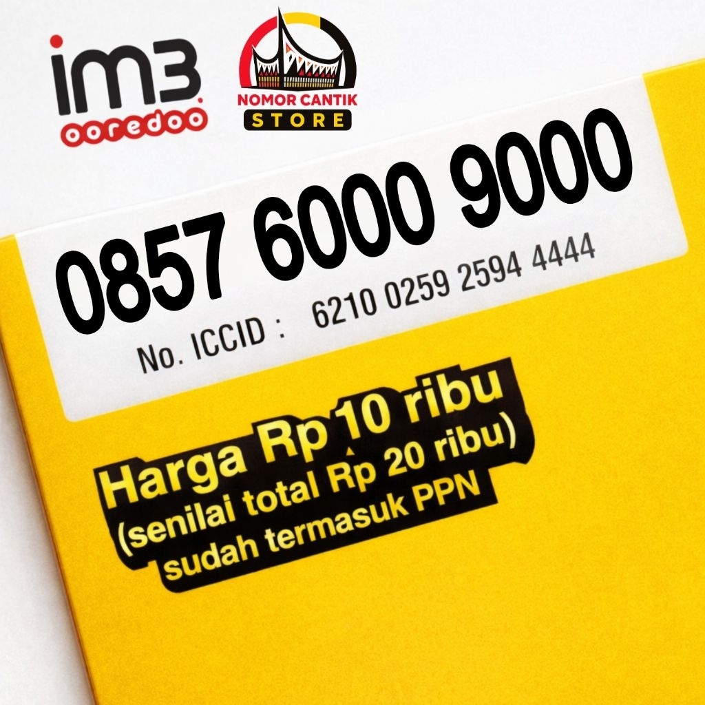Nomor Cantik Im3 Oreedo 12 Digit Indosat Double Ribuan 6000 9000