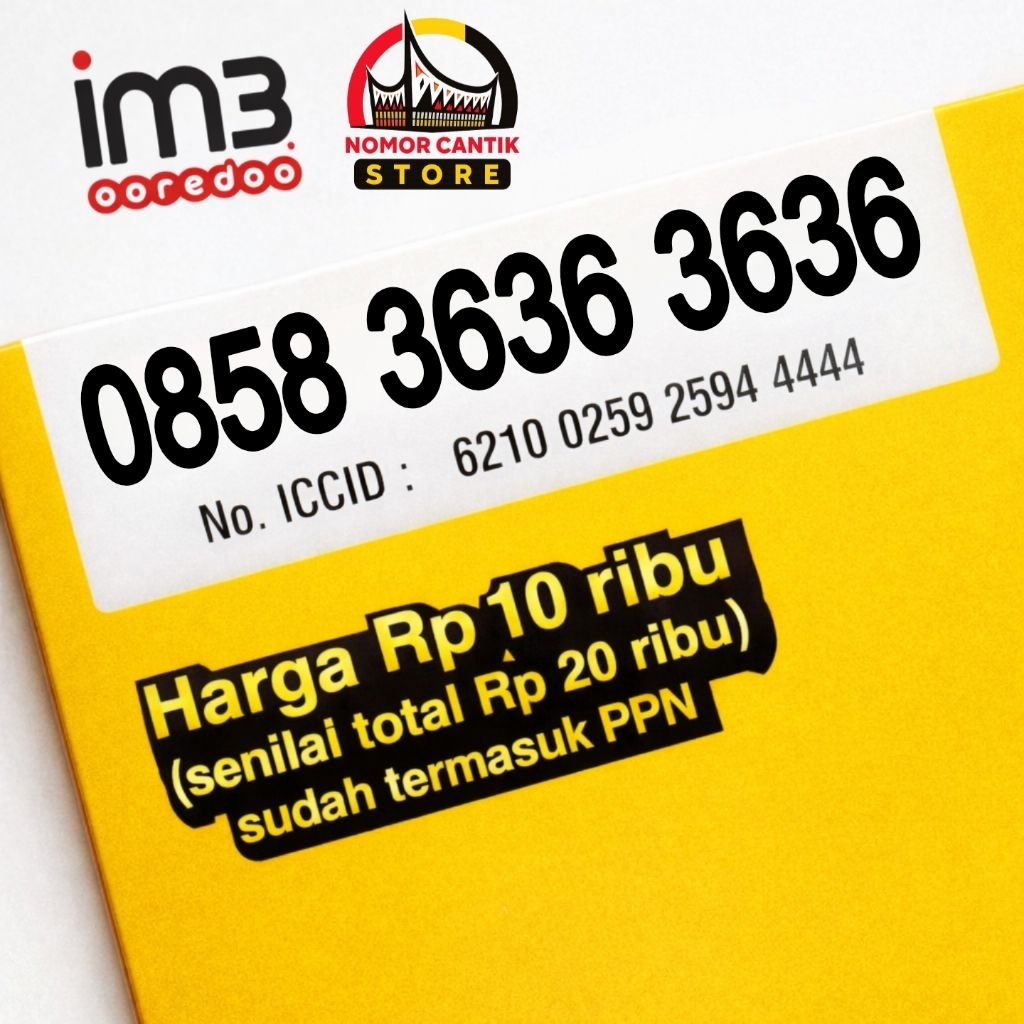 Nomor Cantik Im3 Oreedo 12 Digit Indosat Kwarted Ab AbAbAbAb 36 36363636