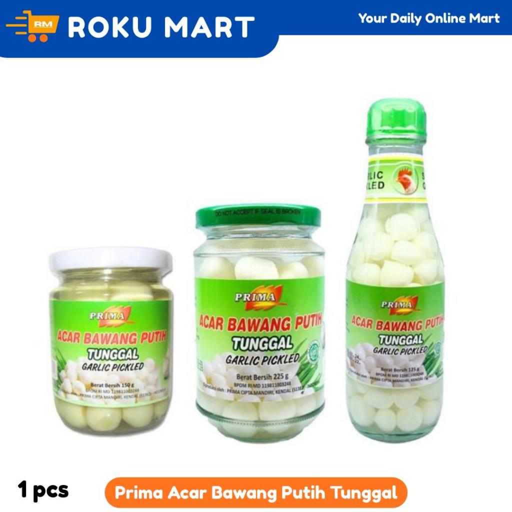 PRIMA ACAR BAWANG PUTIH TUNGGAL 225 G / ACAR BAWANG PUTIH TUNGGAL 125g & 150g