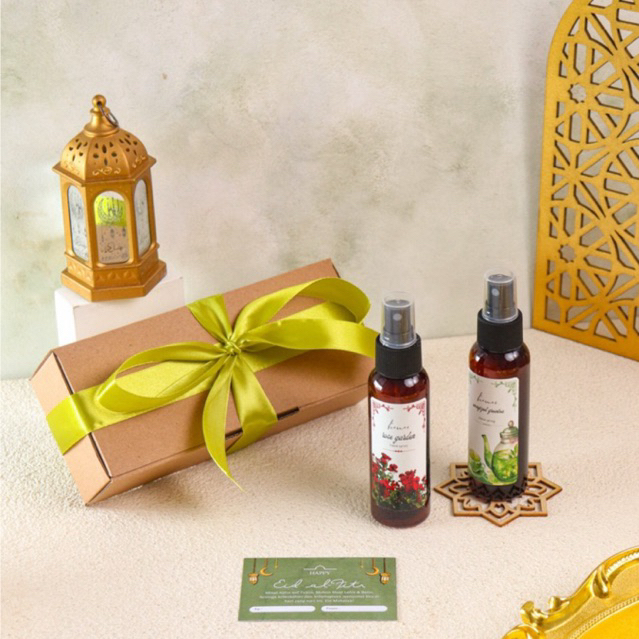 HAMPERS RAMADHAN - GIFT BOX AROMATHERAPY SPRAY / LINEN SPRAY (BUY ONE GET ONE / ISI 2PCS ) / HAMPERS