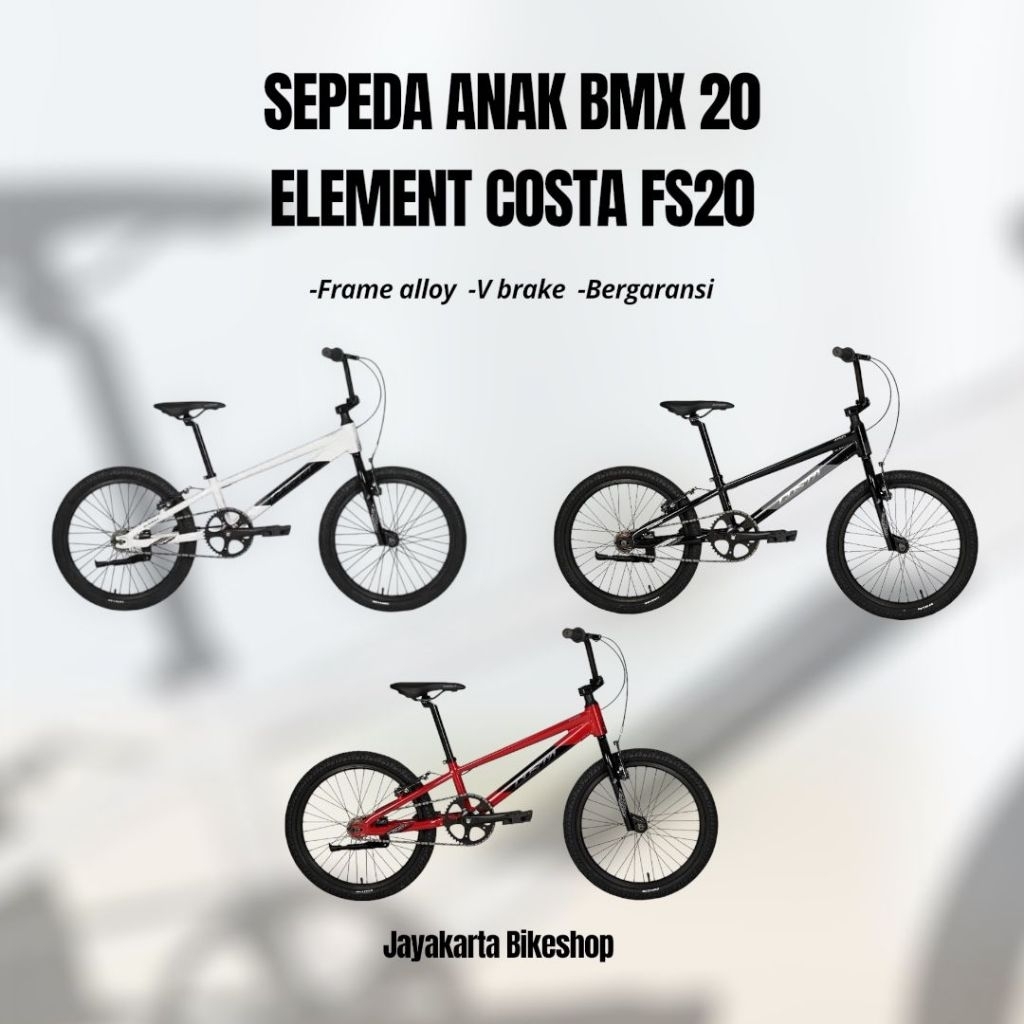 SEPEDA ANAK LAKI LAKI BMX 20 INCH ELEMENT COSTA FS20 | FREESTYLE BIKE ORIGINAL DAN BERGARANSI