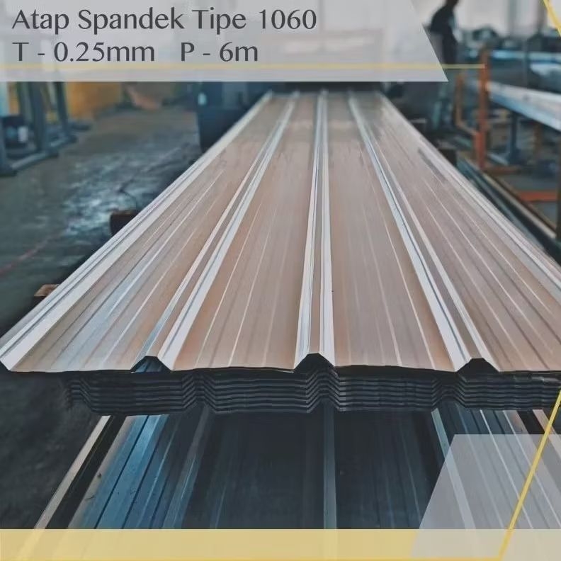 Atap Spandek 0.25 mm x 6 mtr Zincalum Galvalum SUPRADEK BAHAN SNI Tipe 1060