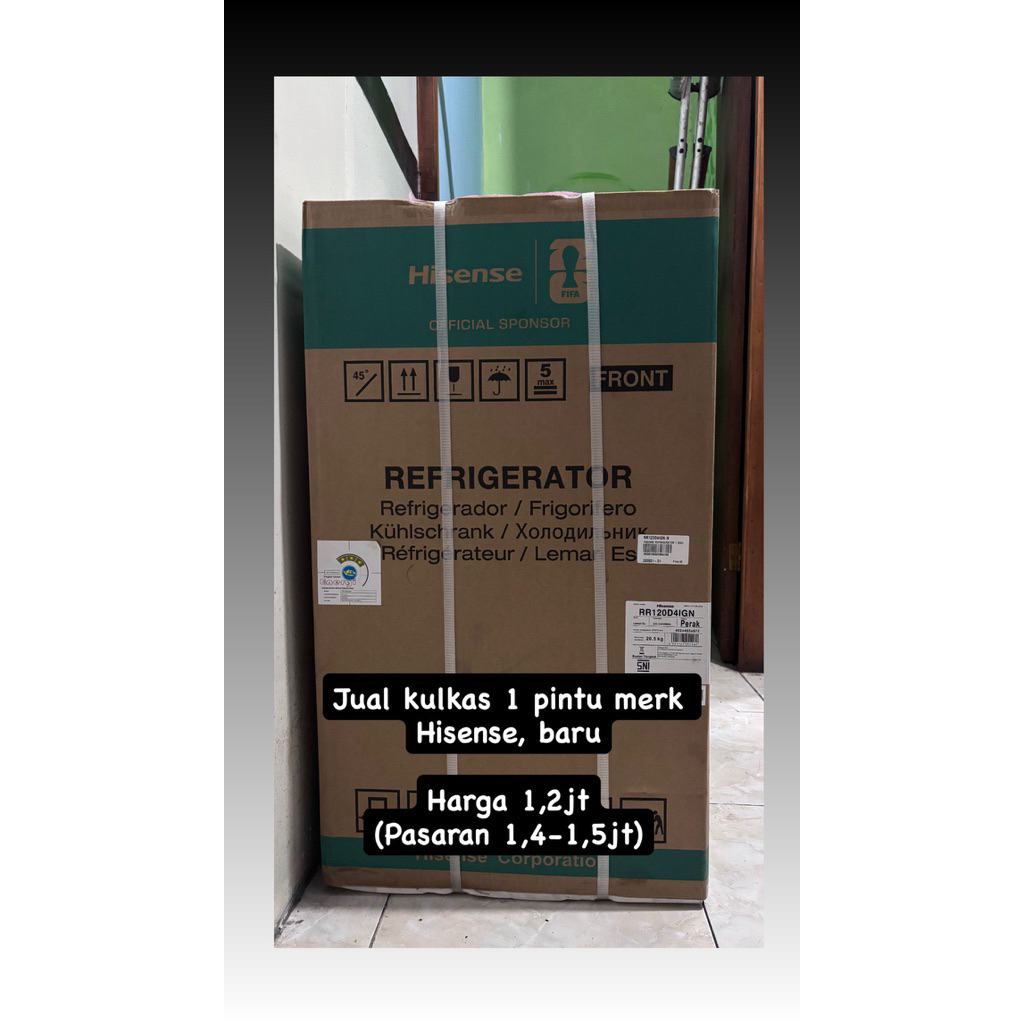 Kulkas 1 pintu Hisense