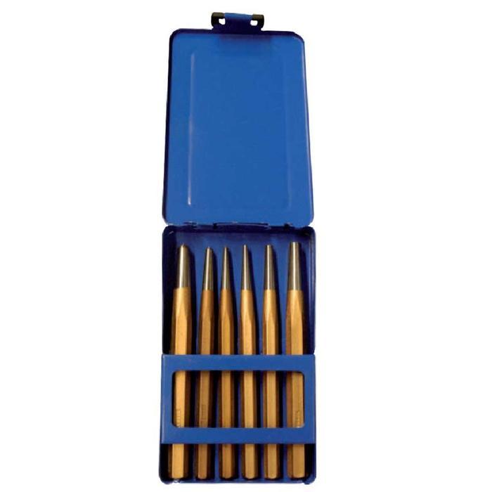 KRISBOW SET CENTER & TAPER PUNCH 6 PCS