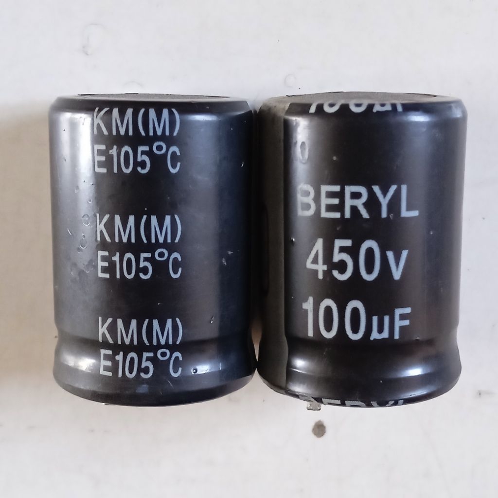 ELCO BERYL 450V 100uF Cabutan Original Diameter 2.2cm Tinggi 3.1cm Harga 1 Pcs
