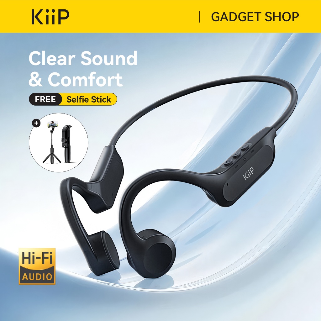 KiiP Wireless DTS10 Wireless Headphone Bone Conduction Bluetooth Earphone