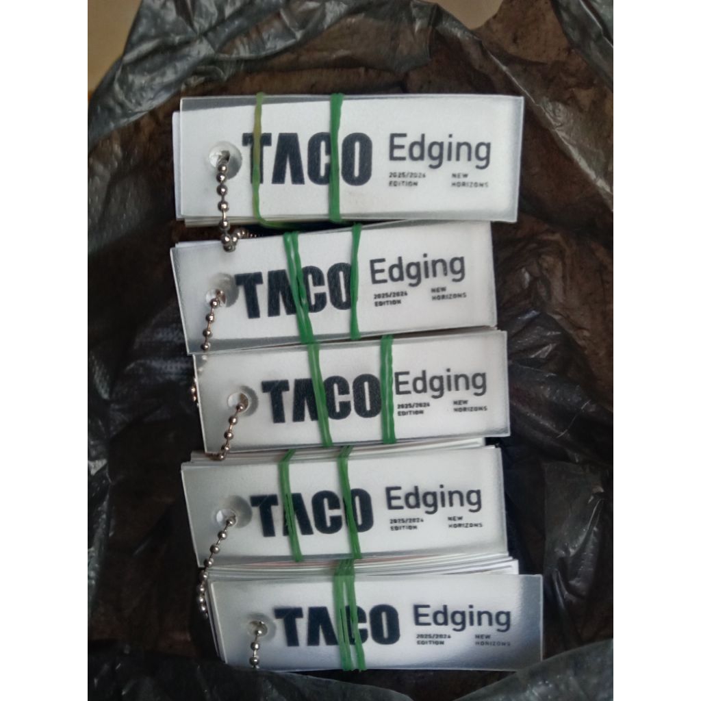 (READY STOCK) SAMPLE TACO EDGING RENCENG. CONTOH TACO EDGING. TACO EDGING RENCENG. CATALOK TERMURAH 
