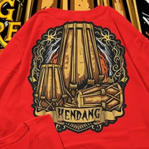 KAOS KENDANG || KAOS KENDANG RAMPAK BAHAN COMBED 30S BISA BAYAR DITEMPAT COD