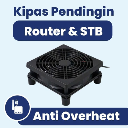 Kipas Pendingin Router STB TV Box USB Fan Cooler 5V 12cm