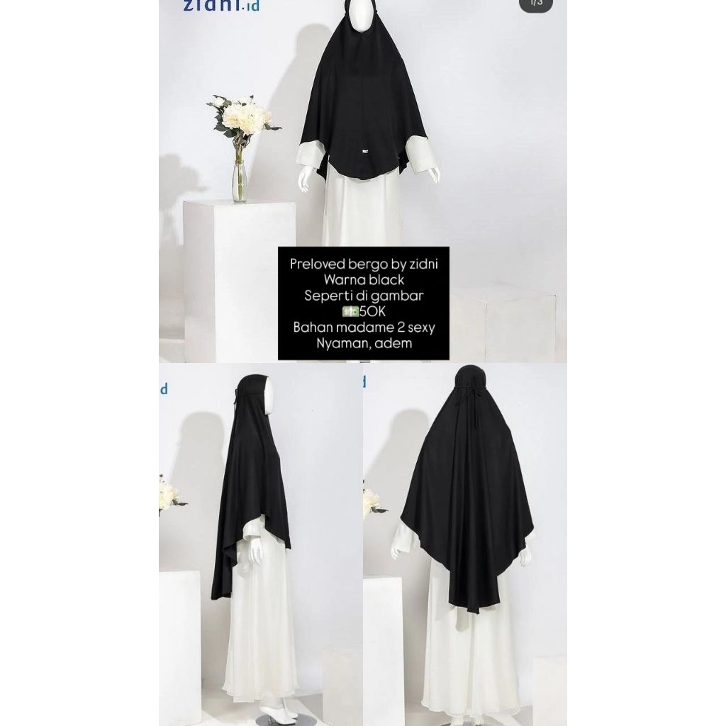 preloved bergo tali by zidni