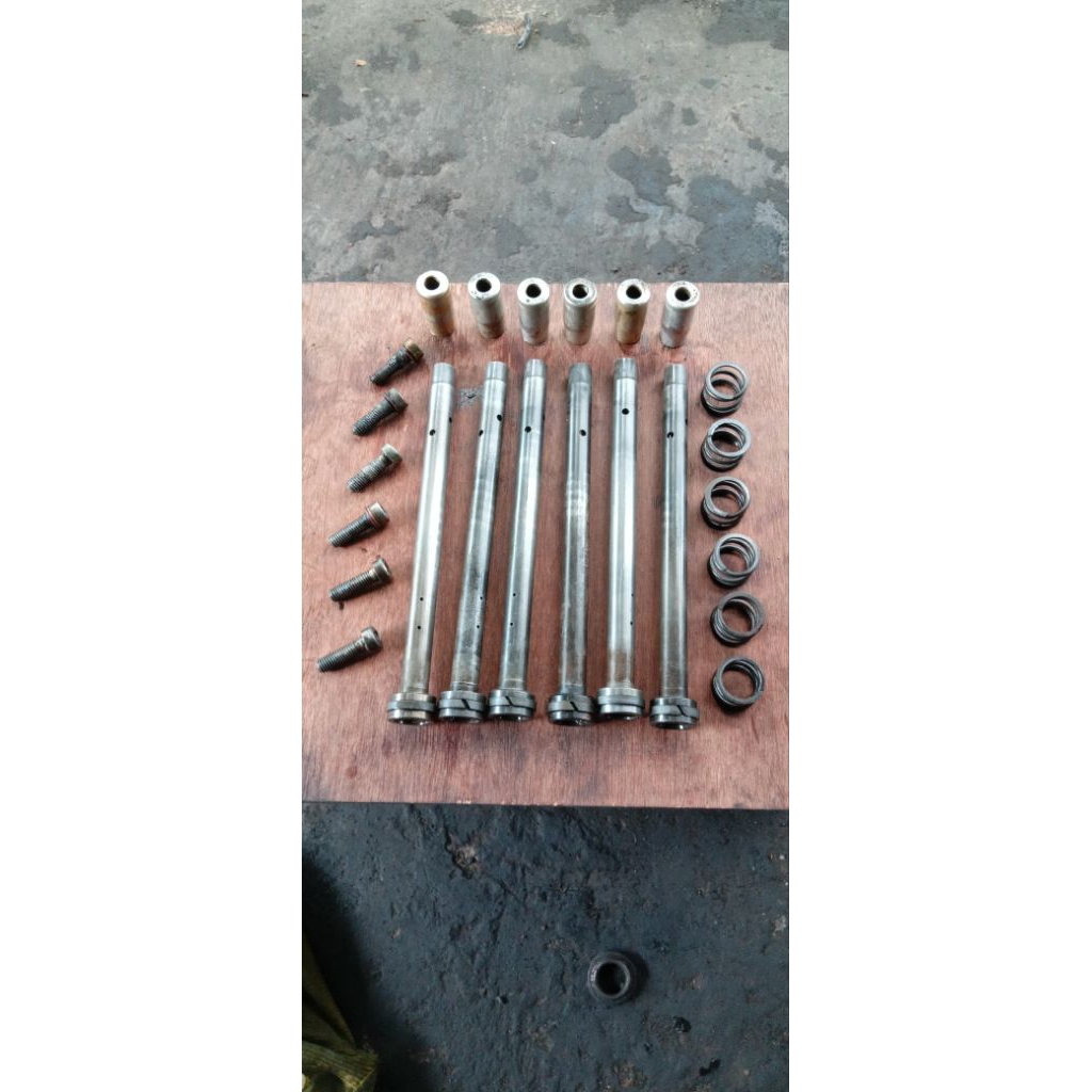 sulingan shock depan megapro tiger verza original copotan