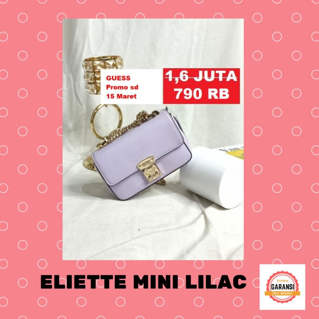 Tas Guess wanita seri ELIETTE MINI 100% Original Store