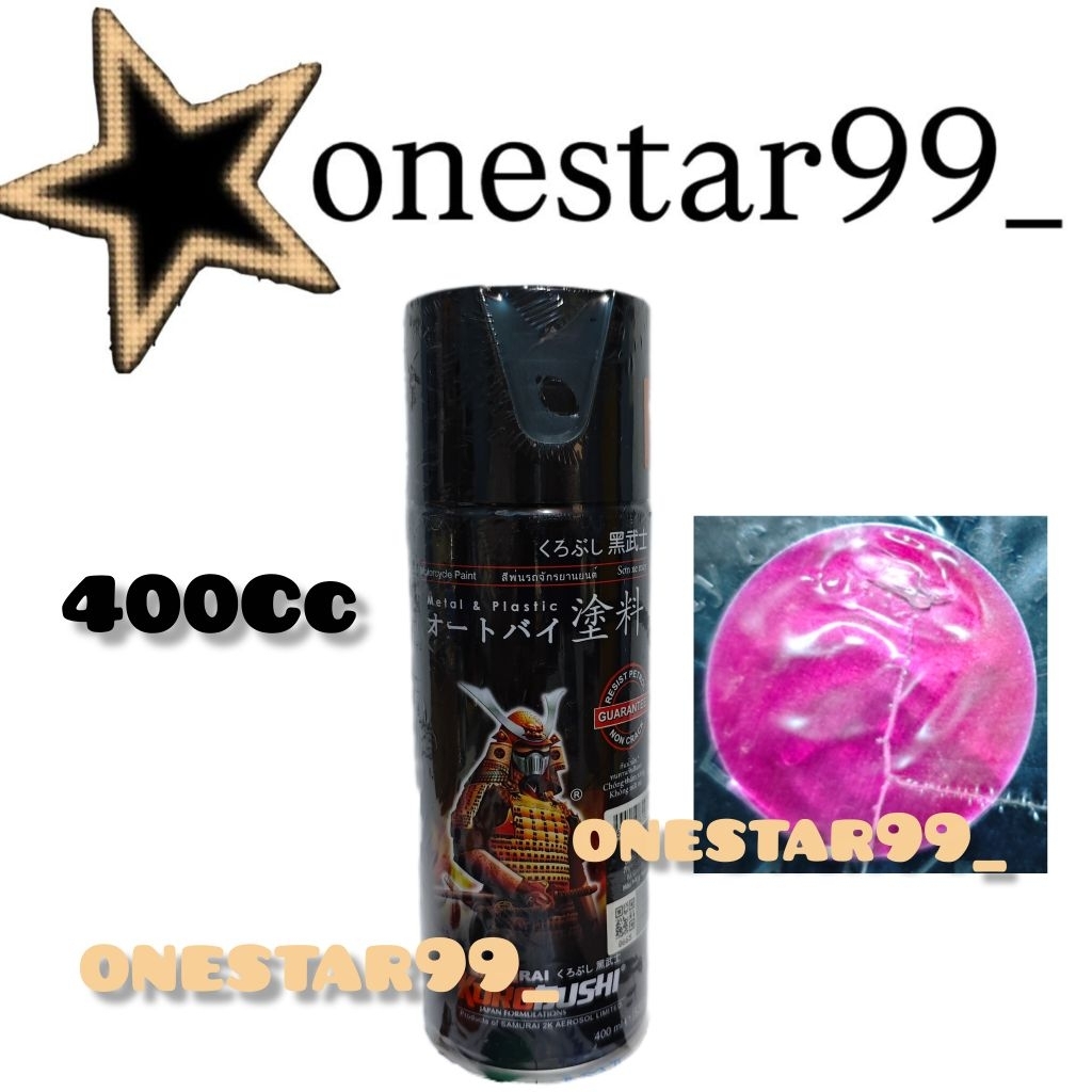 Pilok Pilox Pylox Cat Samuraipaint Honda Magenta H168 Pink Tua Metalik Glossy Samurai Spray Paint 40