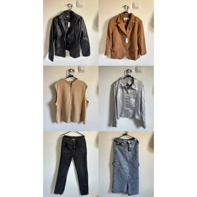 PRELOVED FASHION (atasan, blazer, jeans, vest)