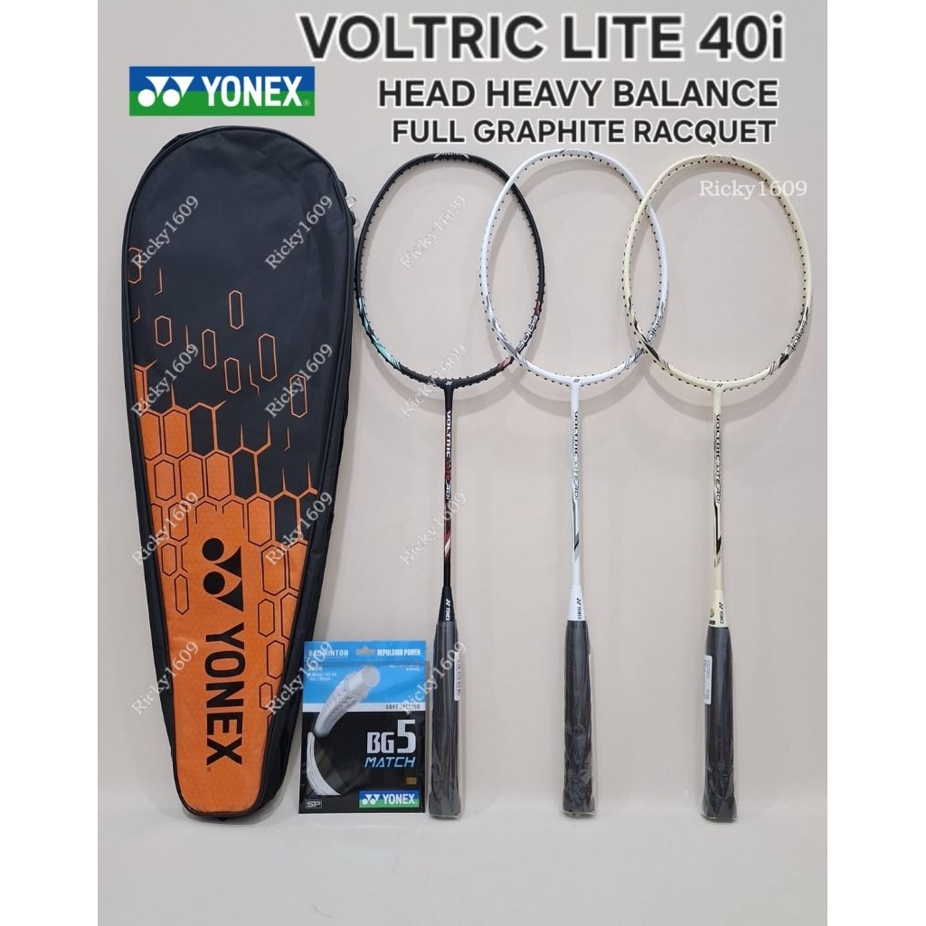RAKET BADMINTON YONEX VOLTRIX LITE 40i (Edisi Terbaru 2026 / Head Heavy Balance - 30 lbs) ORIGINAL Y