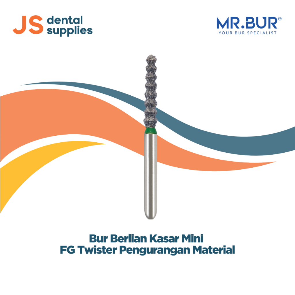 Bur Berlian Kasar Mini FG Twister MR.BUR – Pengurangan Material Presisi