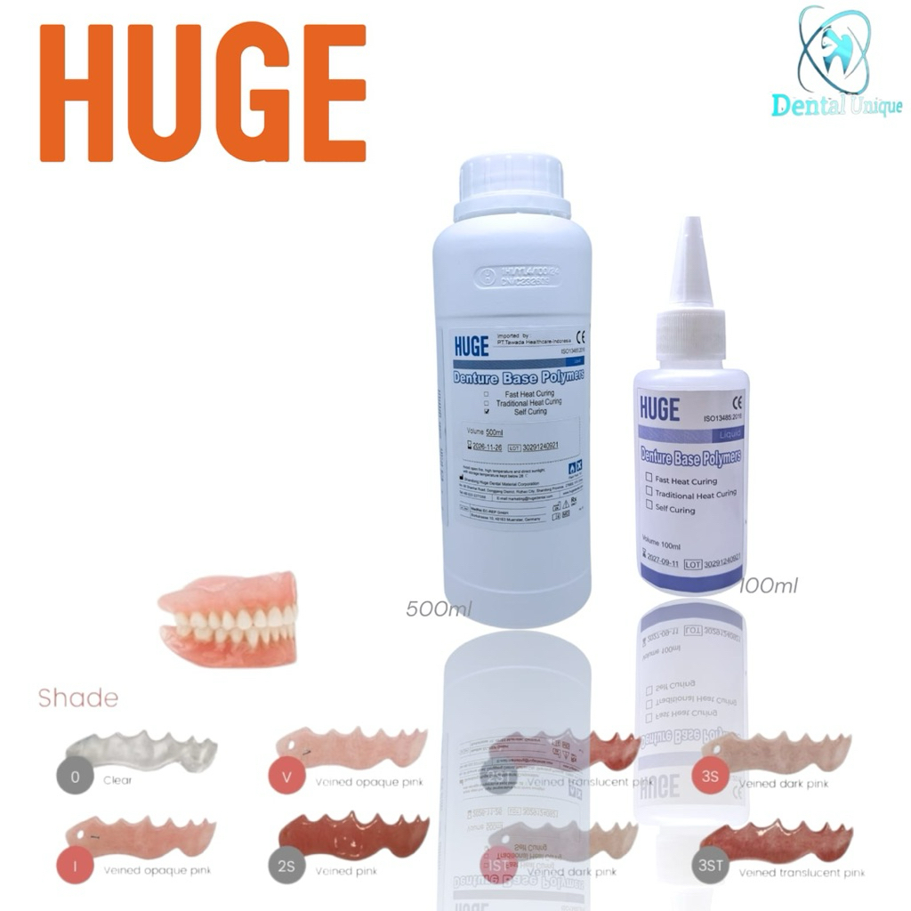 Liquid Gigi Palsu HUGE SC/HC 100ml-500ml Minya Gigi Palsu