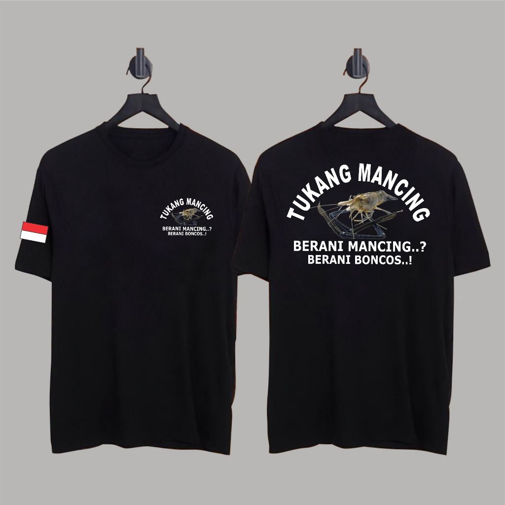 kaos tukang mancing udang galah 751 berani mancing berani boncos kaos mancing keren dari ukuran s-4x