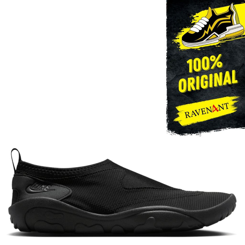 NIKE Aqua Turf Black Off Noir ORIGINAL - Sepatu Slip On Wanita/Pria