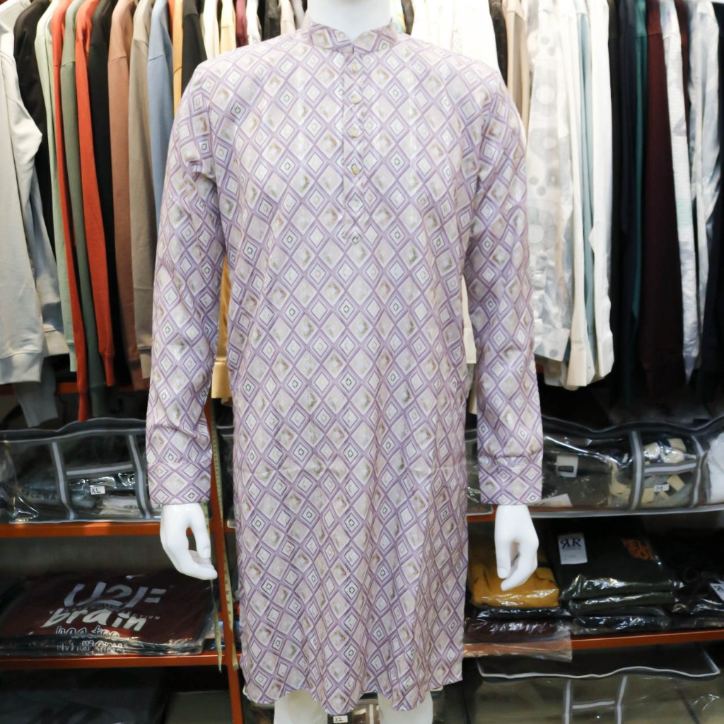 RRFASHION | Motif Klasik | Kurta Panjang Pria | Baju Kurta India