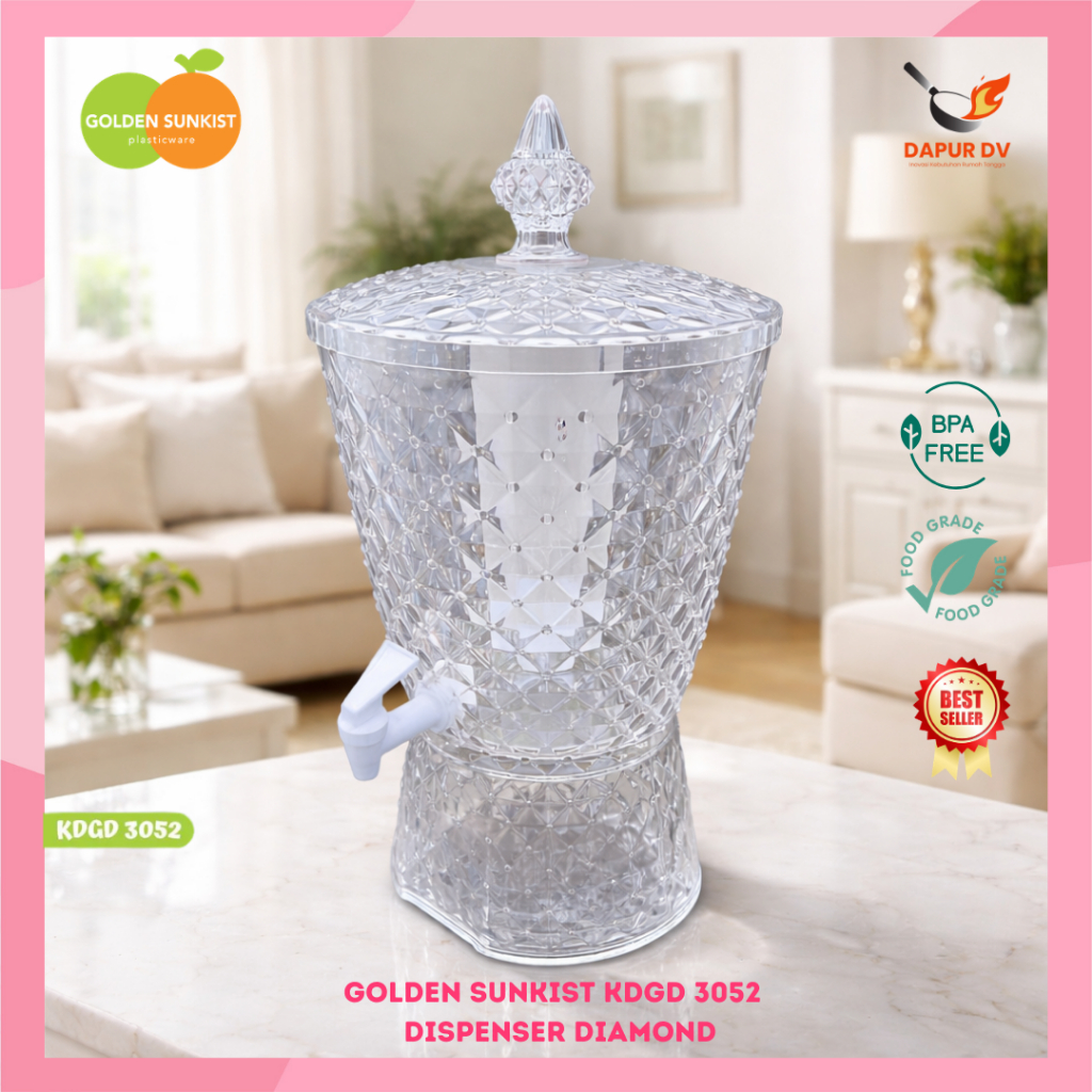 Dispenser Diamond Natural KDGD 3052 N Golden Sunkist Dispenser Air Golden Sunkist Bening Transparan